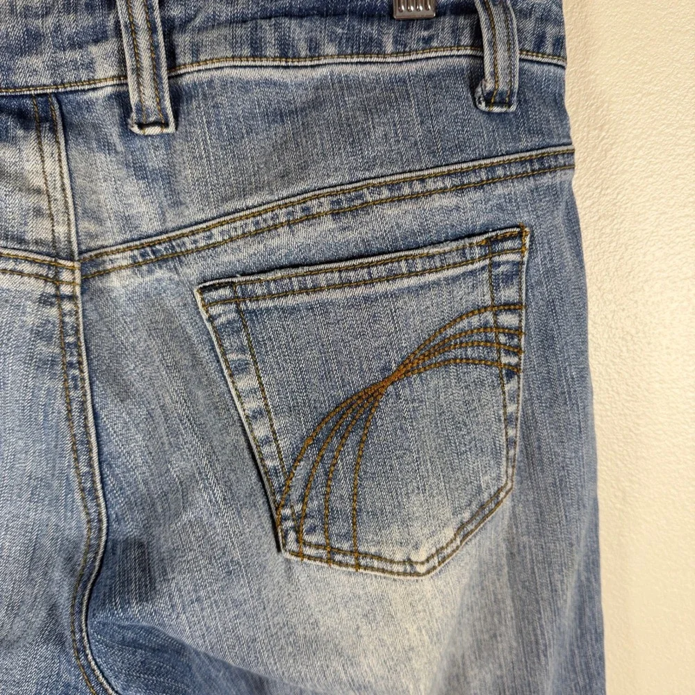 Younique Womens Studded Medium‎ Wash Denim Jeans Blue Size 11 Vintage Y2K